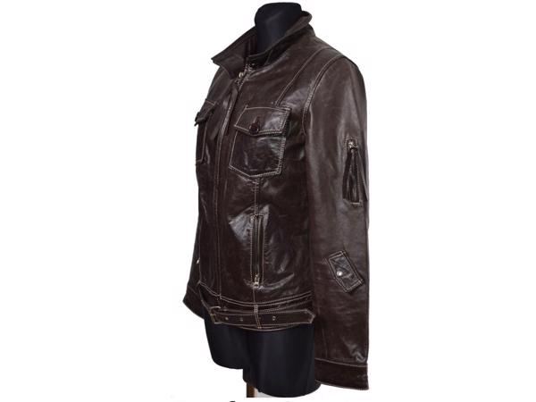 dames  leren jas- 40