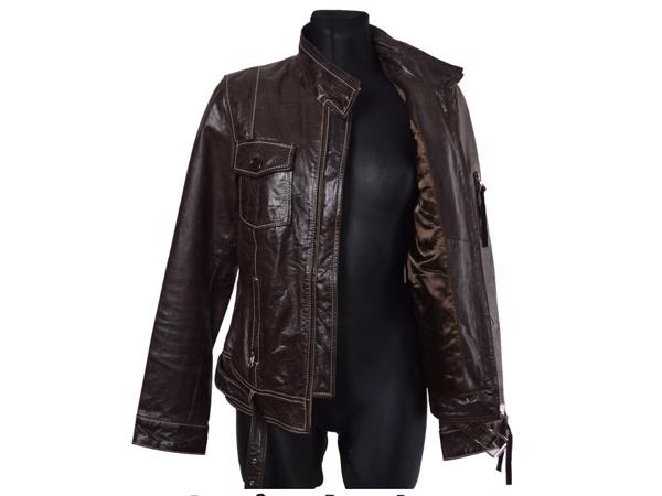 dames  leren jas- 40