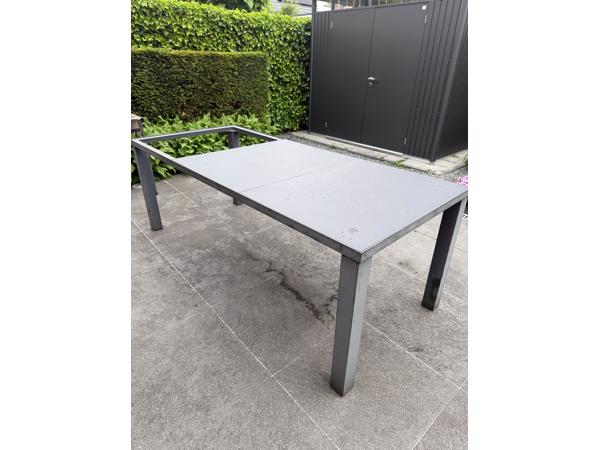 Hartman tuintafel met keramische bladen - antracietgrijs