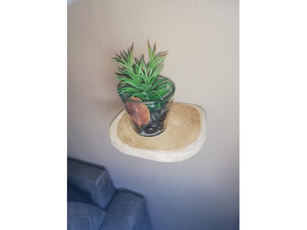 teak rack slide houten wand plank 18cm