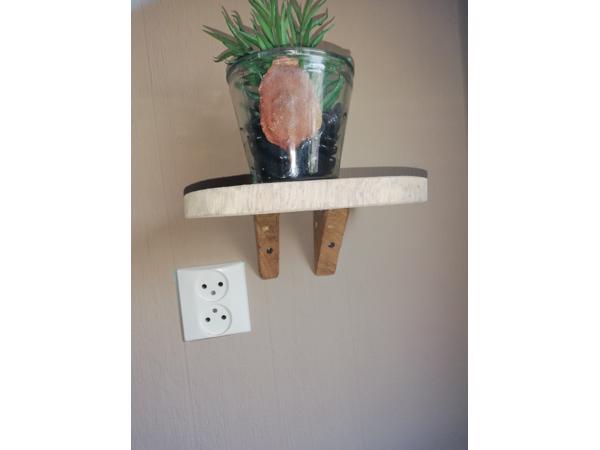 teak rack slide houten wand plank 18cm