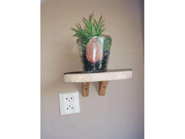 teak rack slide houten wand plank 18cm