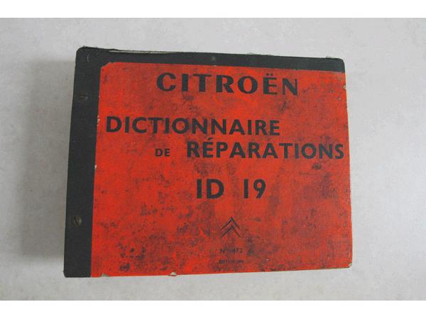 Citroen ID / DS Instructie Manual ! Franse Editie !