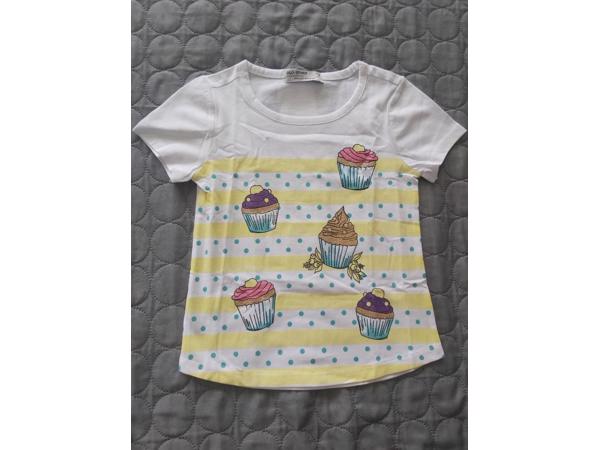 Glo-Story cupcakes t-shirt geel 98