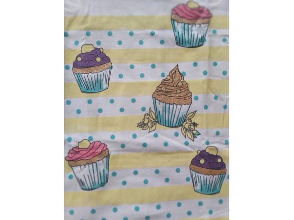 Glo-Story cupcakes t-shirt geel 98