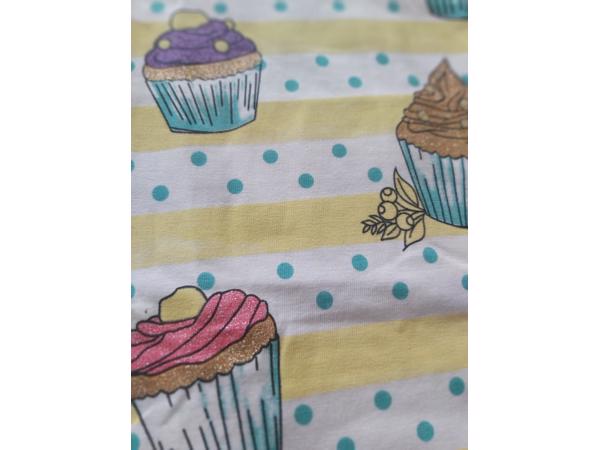 Glo-Story cupcakes t-shirt geel 98