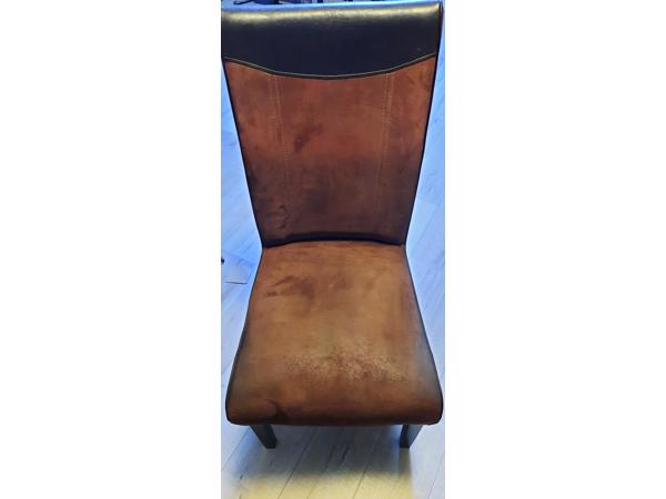 eetkamerstoel suede
