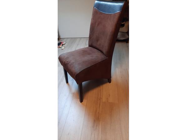 eetkamerstoel suede