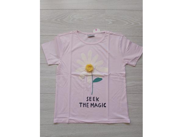 Glo-Story t-shirt seek the magic roze 164