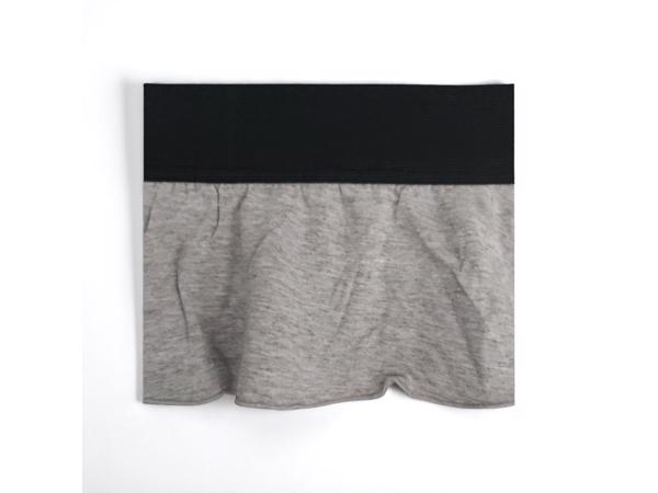 Mini rok met laagjes van kant grijs L/XL