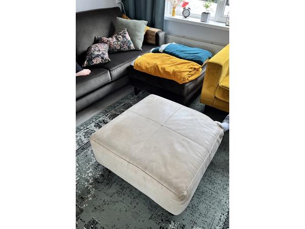 Hocker/poef leer
