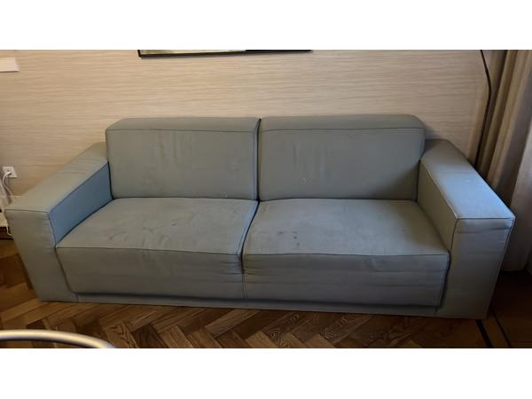 Grijsblauw 3 zitsbank