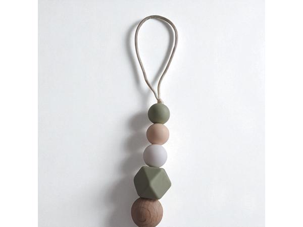 Speenkoord lang nek dino khaki beige