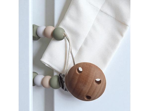 Speenkoord lang nek dino khaki beige