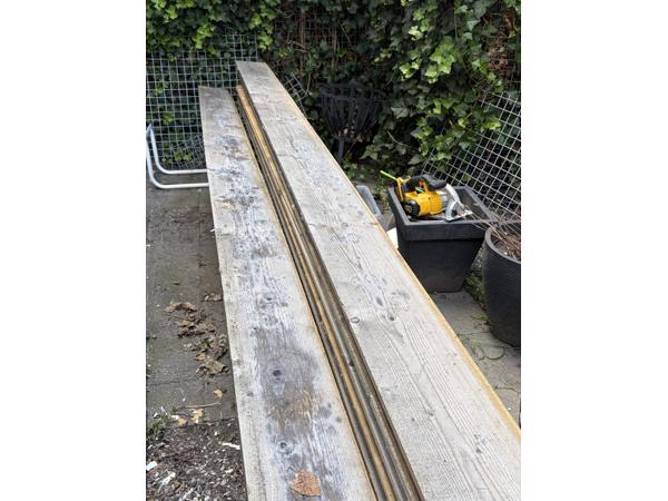Potdeksel planken en steigerhouten planken
