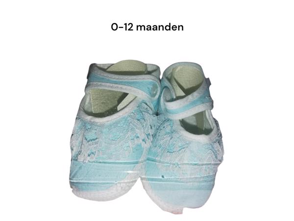 Junior Joy Babyschoenen Newborn Meisjes Lichtblauw/wit Met K