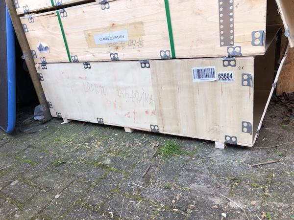 Houten kisten import export triplex