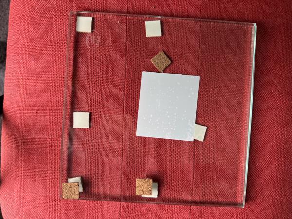 Gehard helder glas(plaatjes)  (3 stuks)