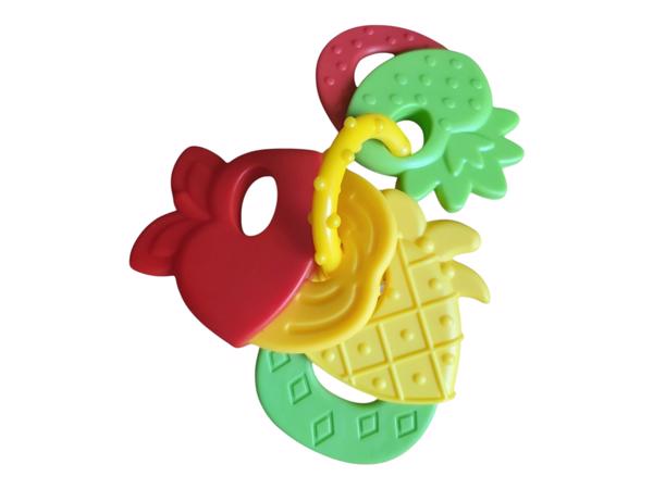 Bijtring - rammelaar met afneembare stukken ananas