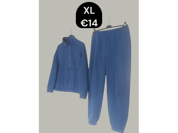 Joggingpak cobalt blauw XL