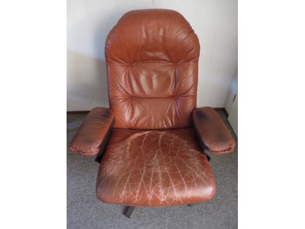 Leren fauteuil Old Wickman