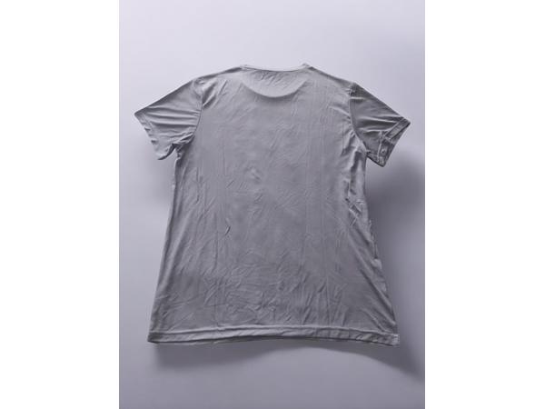 Heren t-shirt effen grijs M