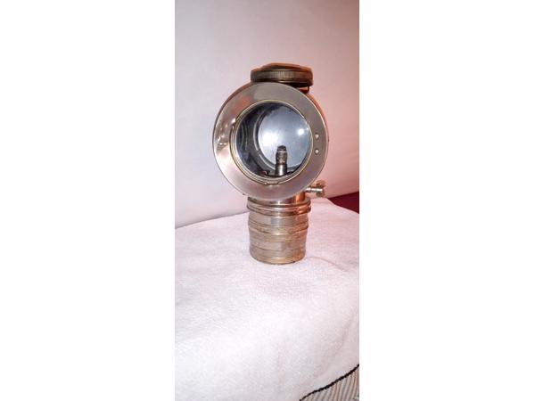 Vintage carbid fiets lamp