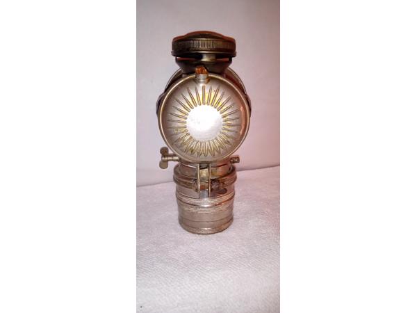 Vintage carbid fiets lamp