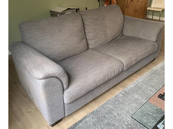 Ikea Tidafors banken grijs 2,5 en 2 zits met hocker
