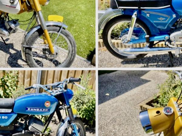3 Mooie Zundapp Brommers Te koop 517 Goudhaantje + GTS50