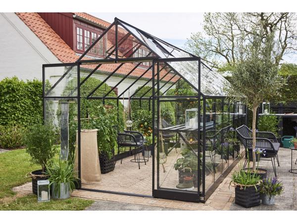 Tuinkas Qube 816, zwart gecoat