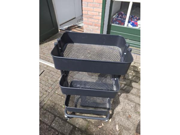 IKEA Rolkast Raskog / Norrava zwart 35x45x77cm