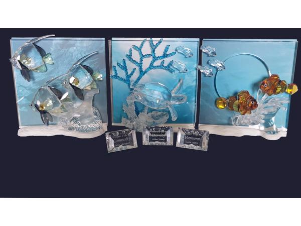 Swarovski Wonder of the Sea-trilogie met doos en certificaat