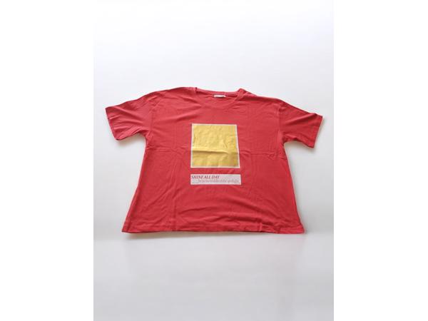 Glo-Story t-shirt Shine all day rood goud XL/42