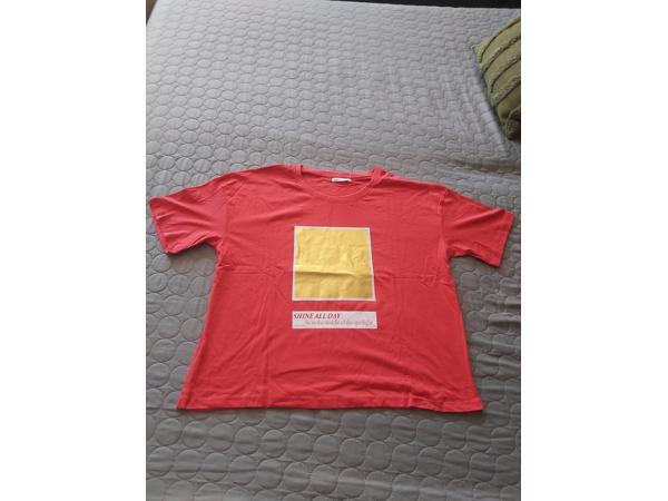 Glo-Story t-shirt Shine all day rood goud XL/42