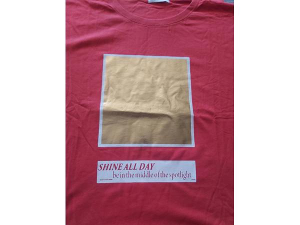 Glo-Story t-shirt Shine all day rood goud XL/42