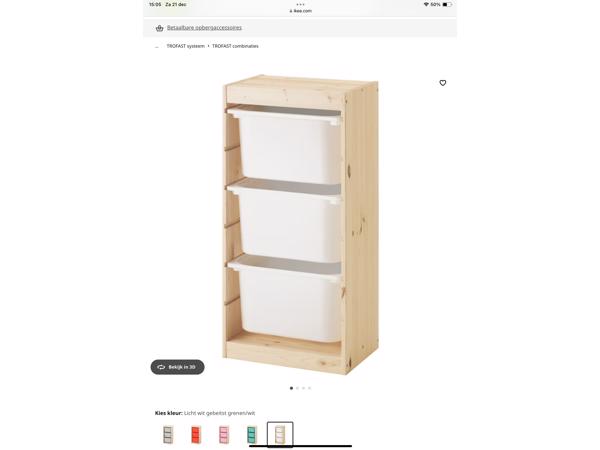 Ikea Trofast kast met diverse bakken (in verschillende kleuren en maten)