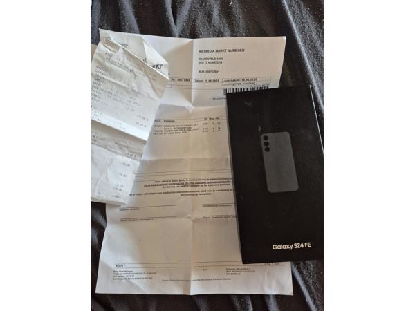 Samsung galaxy s24 fe met factuur , garantie