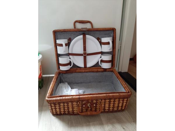 Rieten picknickmand rotan 9171 | Mandenmakerij en