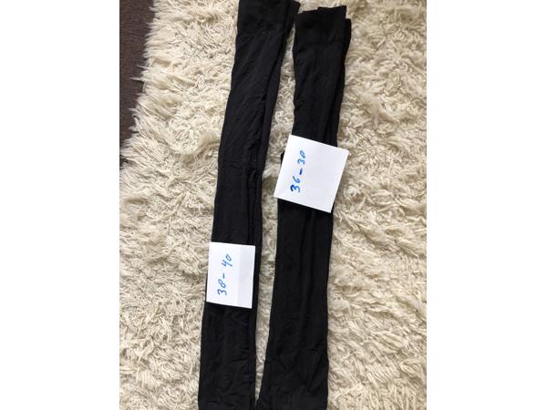 2 stuks nieuwe zwarte legging maat 38-40-