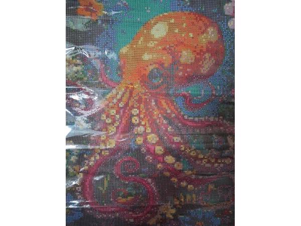 nr 81 Diamond Painting octopus 50x40cm (rond)