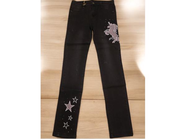 Seagull Wear - Stretchy - Skinny - jeans zwart Unicorn 164