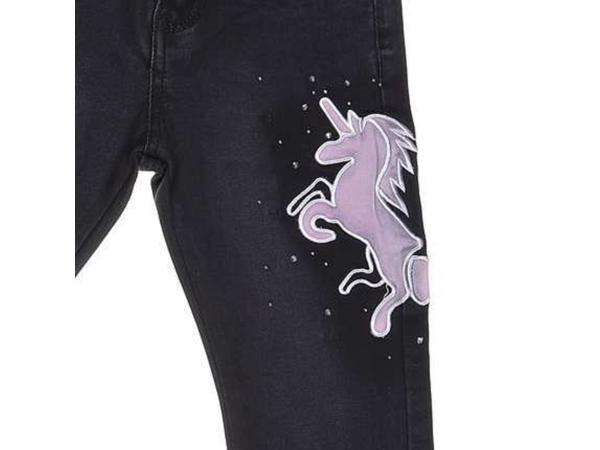 Seagull Wear - Stretchy - Skinny - jeans zwart Unicorn 164