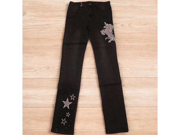 Seagull Wear - Stretchy - Skinny - jeans zwart Unicorn 164