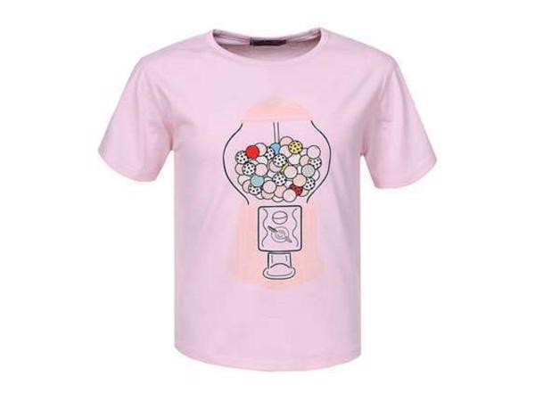 Glo-Story t-shirt snoepmachine roze 110