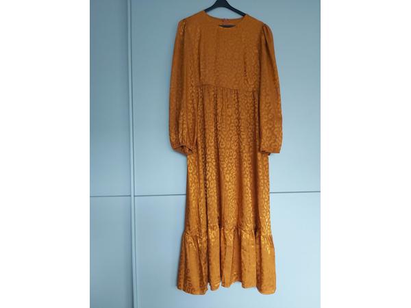 Shein oranje panterprint jurk XL