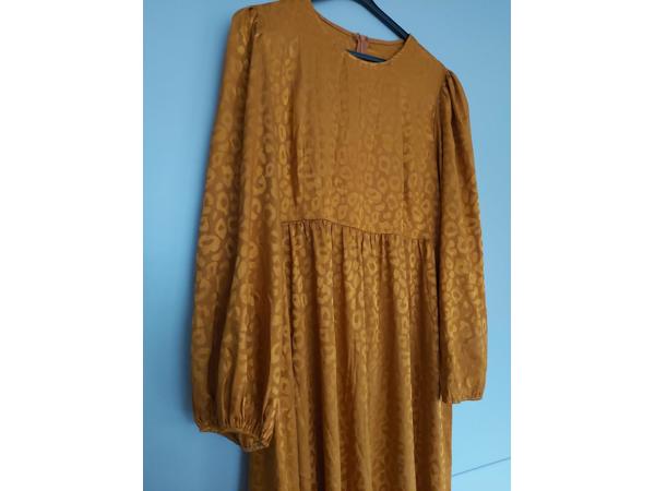 Shein oranje panterprint jurk XL