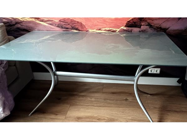 Mooie glazen eettafel /bureau