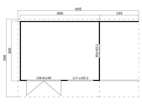 NIEUW Tuinhuis Domeo 7 Set