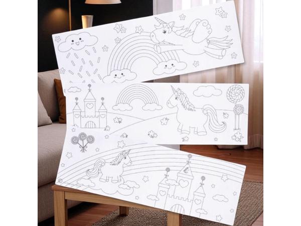 kleur je eigen beker - unicorn - met 3 tekeningen